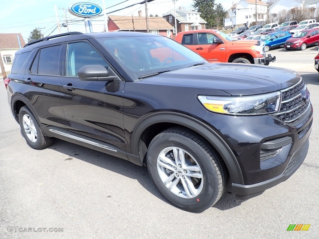 2021 Explorer XLT 4WD - Agate Black Metallic / Ebony photo #8