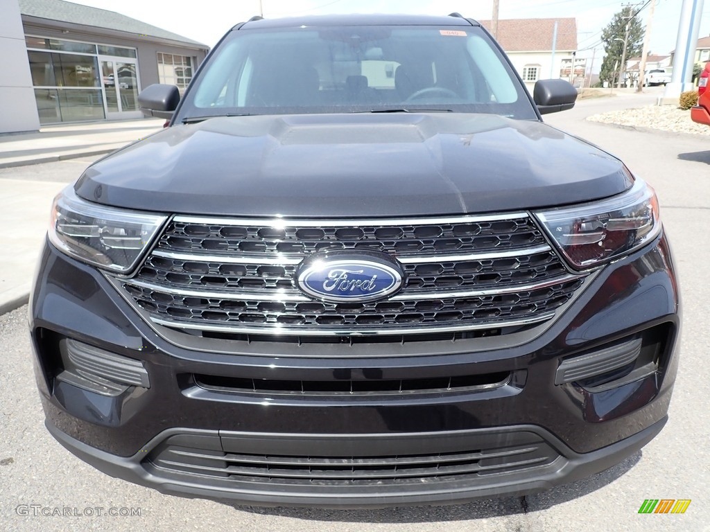 2021 Explorer XLT 4WD - Agate Black Metallic / Ebony photo #9