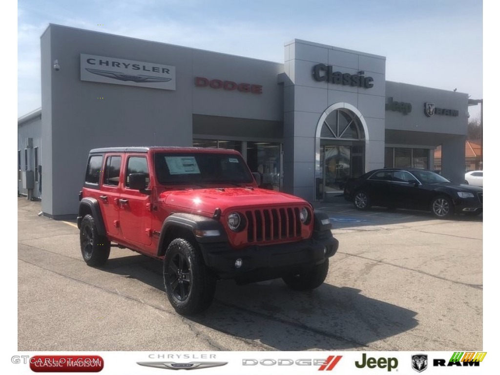 2021 Wrangler Unlimited Sport 4x4 - Firecracker Red / Black photo #1