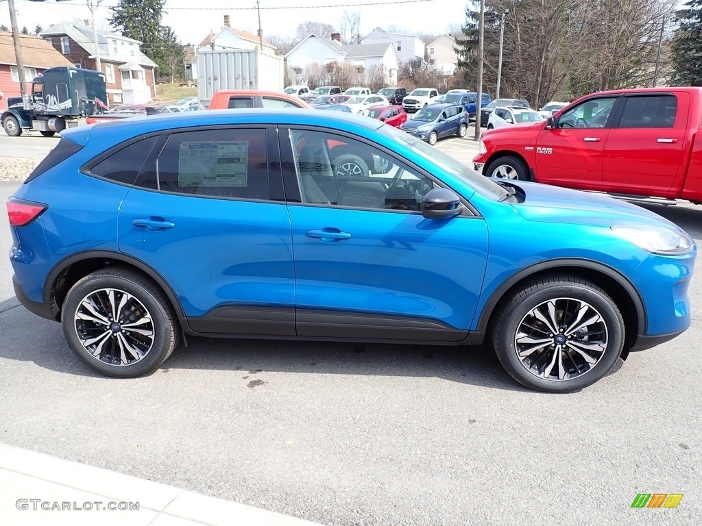2021 Escape SE 4WD - Velocity Blue Metallic / Dark Earth Gray photo #7