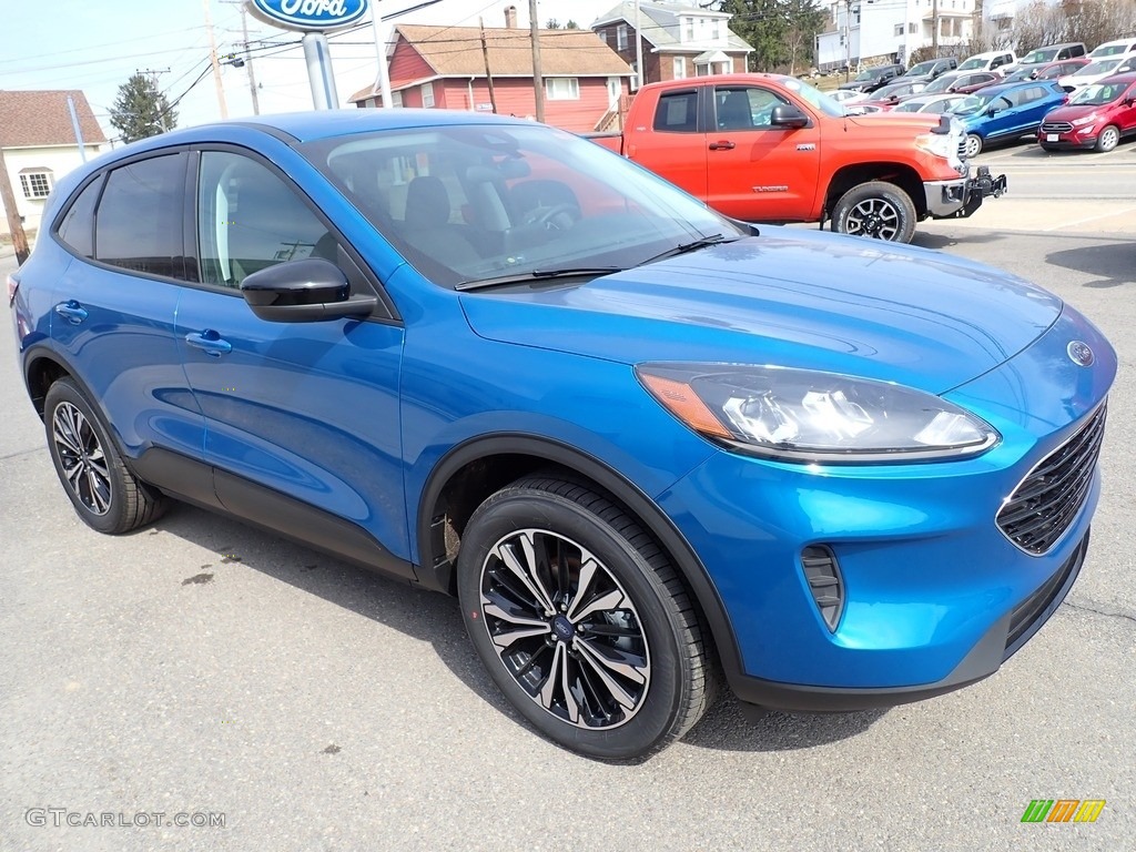 2021 Escape SE 4WD - Velocity Blue Metallic / Dark Earth Gray photo #8