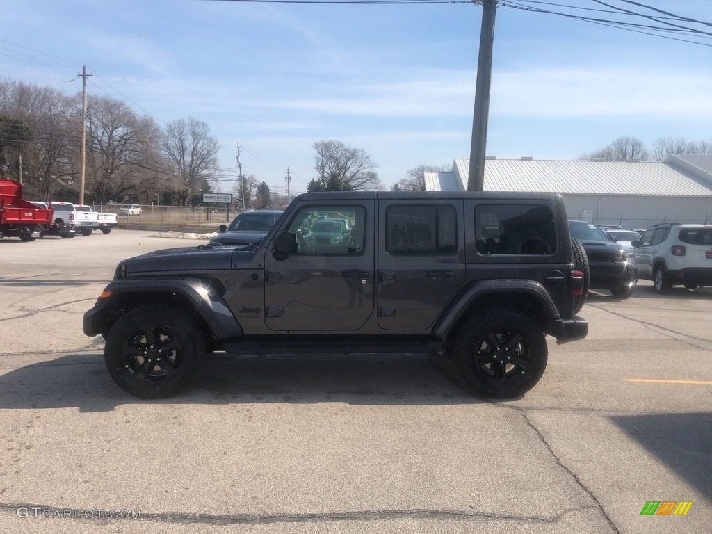 2021 Wrangler Unlimited Sahara 4x4 - Granite Crystal Metallic / Black photo #9