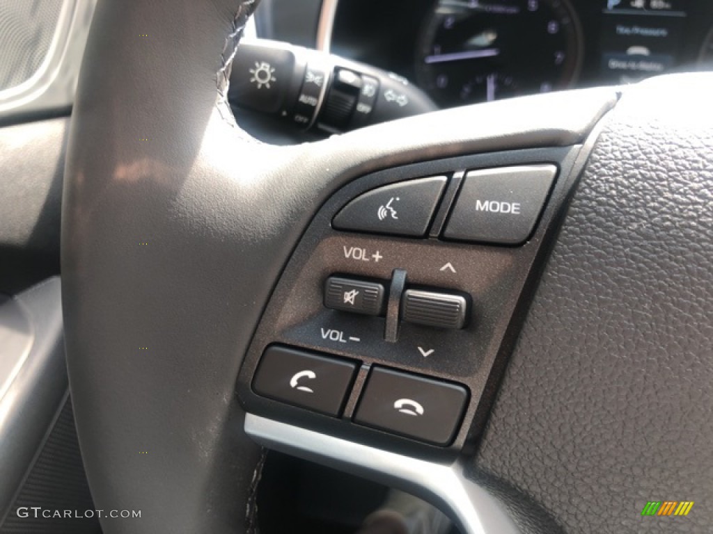 2021 Hyundai Tucson Ulitimate AWD Black Steering Wheel Photo #141339474