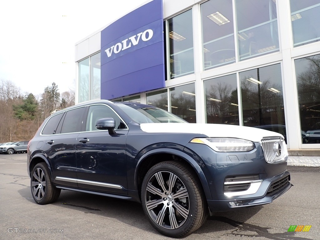 2021 XC90 T6 AWD Inscription - Denim Blue Metallic / Blonde/Charcoal photo #1