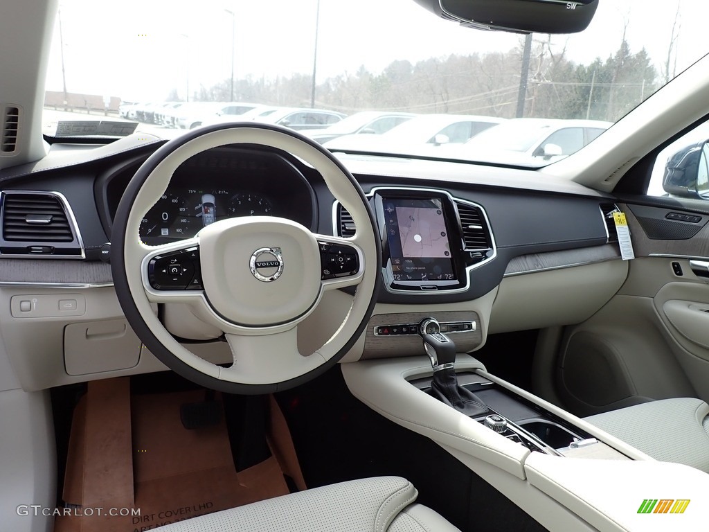 2021 XC90 T6 AWD Inscription - Denim Blue Metallic / Blonde/Charcoal photo #9