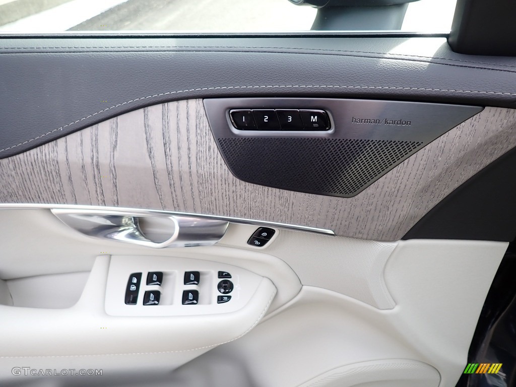 2021 XC90 T6 AWD Inscription - Denim Blue Metallic / Blonde/Charcoal photo #10
