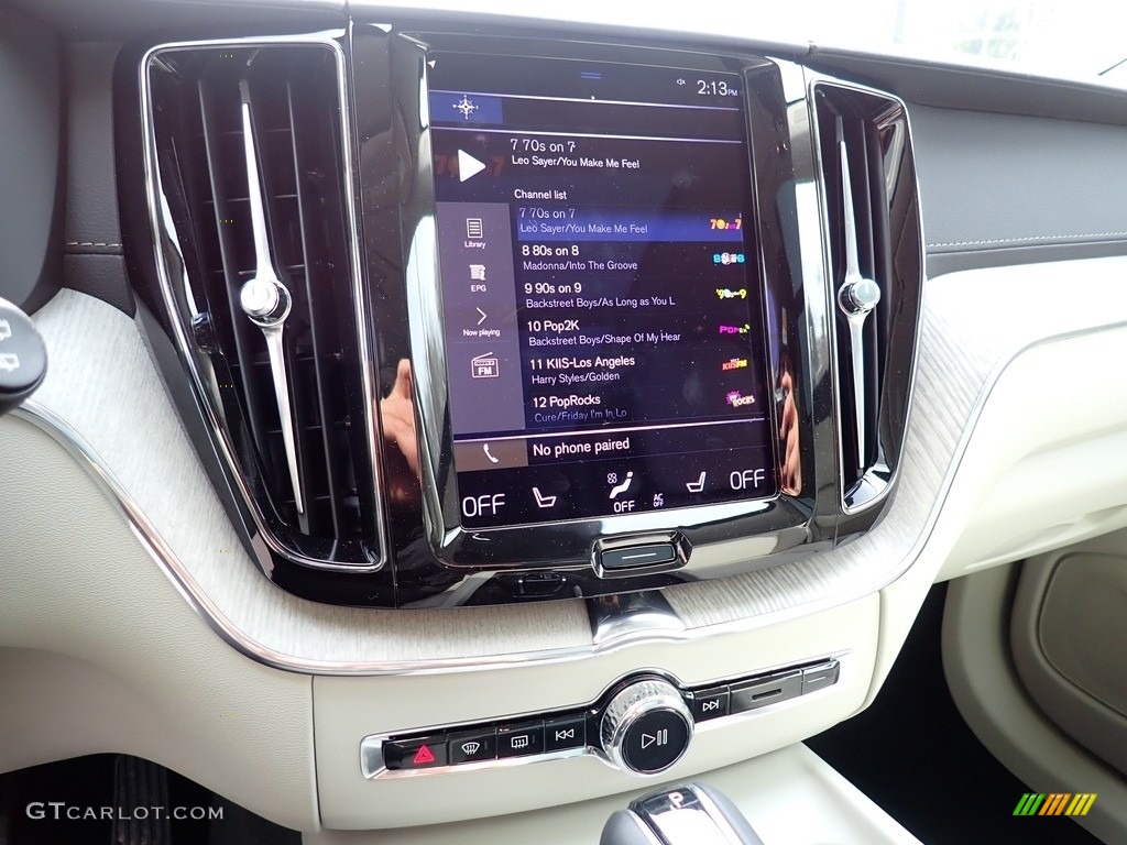 2021 XC60 T5 AWD Inscription - Denim Blue Metallic / Blonde/Charcoal photo #15