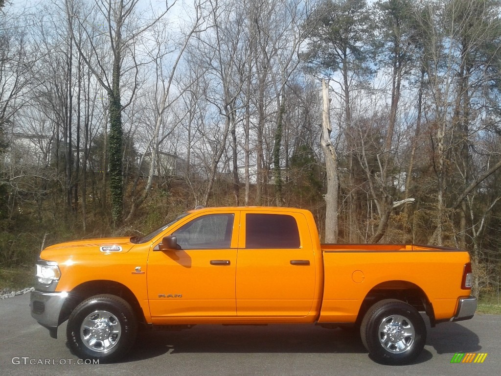 2021 2500 Tradesman Crew Cab 4x4 - Omaha Orange / Black photo #1