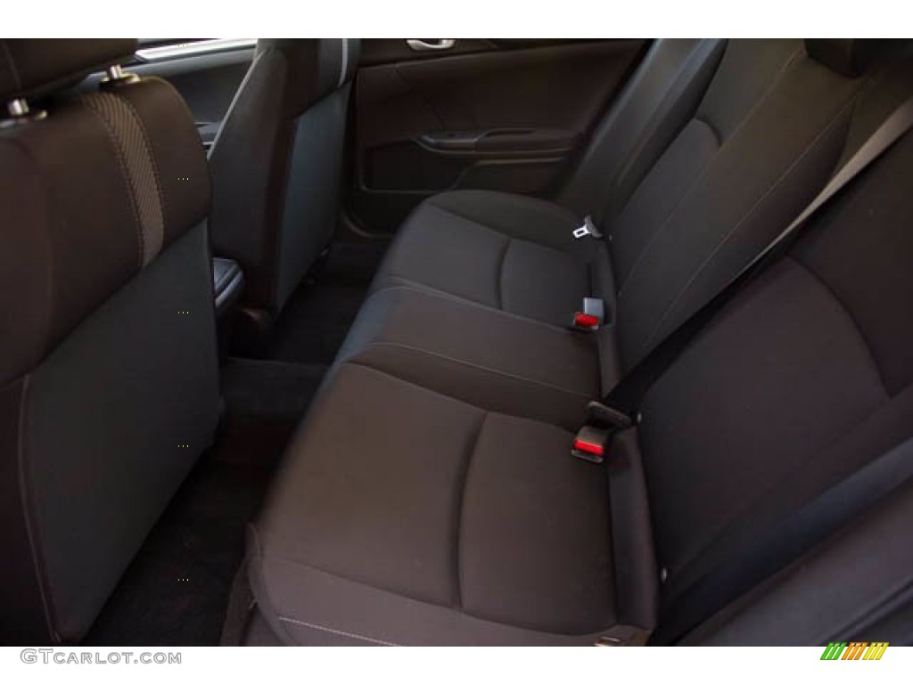 2018 Civic LX Sedan - Crystal Black Pearl / Black photo #4