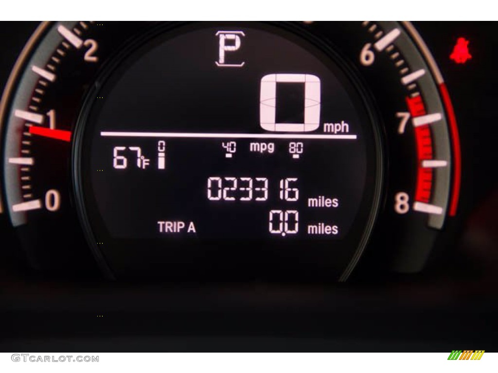 2018 Civic LX Sedan - Crystal Black Pearl / Black photo #6