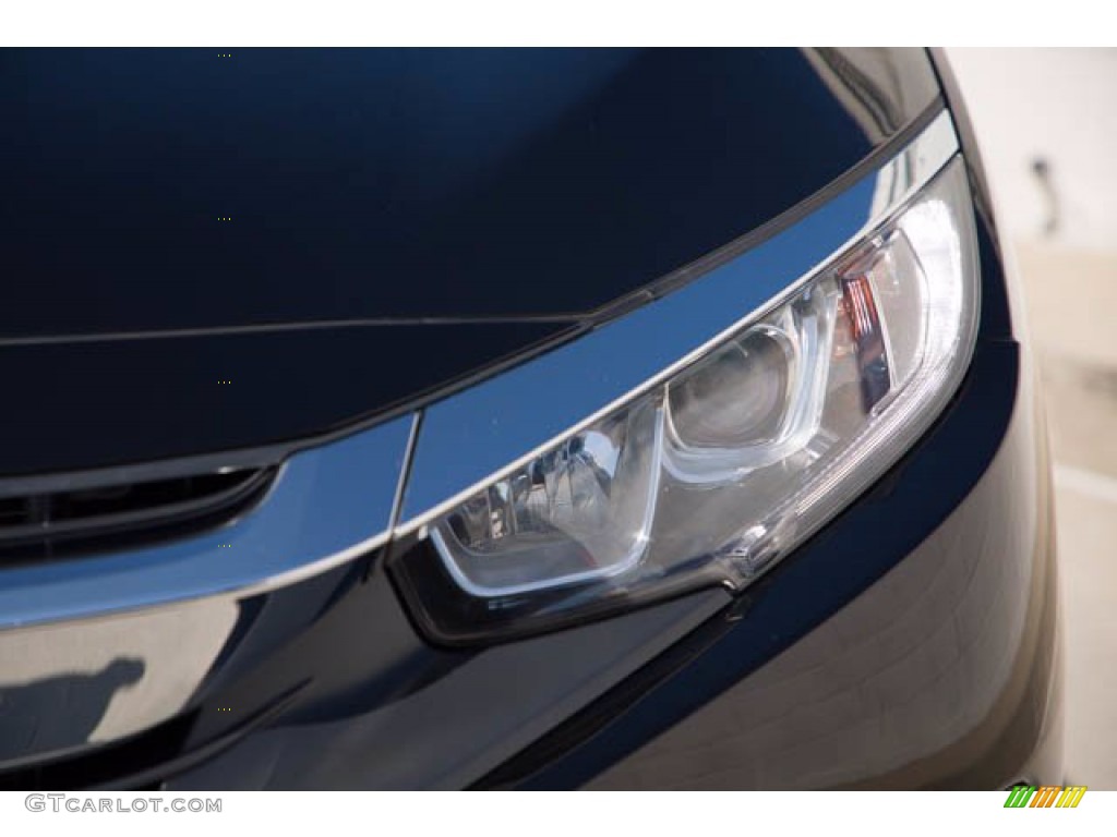 2018 Civic LX Sedan - Crystal Black Pearl / Black photo #9