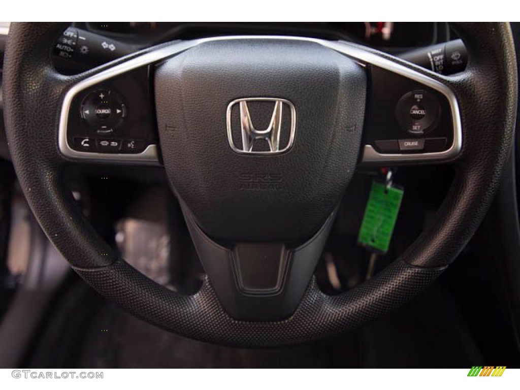 2018 Civic LX Sedan - Crystal Black Pearl / Black photo #15