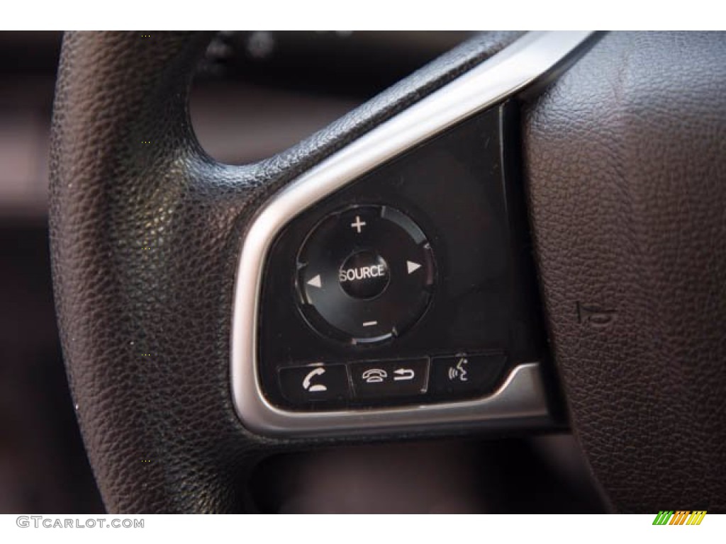 2018 Civic LX Sedan - Crystal Black Pearl / Black photo #16