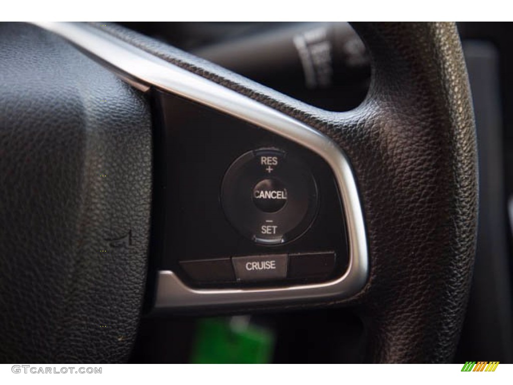 2018 Civic LX Sedan - Crystal Black Pearl / Black photo #17