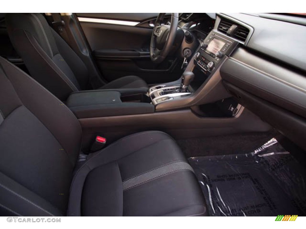 2018 Civic LX Sedan - Crystal Black Pearl / Black photo #24