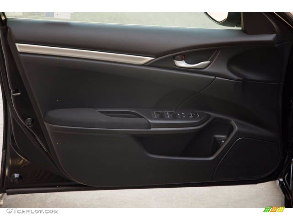 2018 Civic LX Sedan - Crystal Black Pearl / Black photo #29