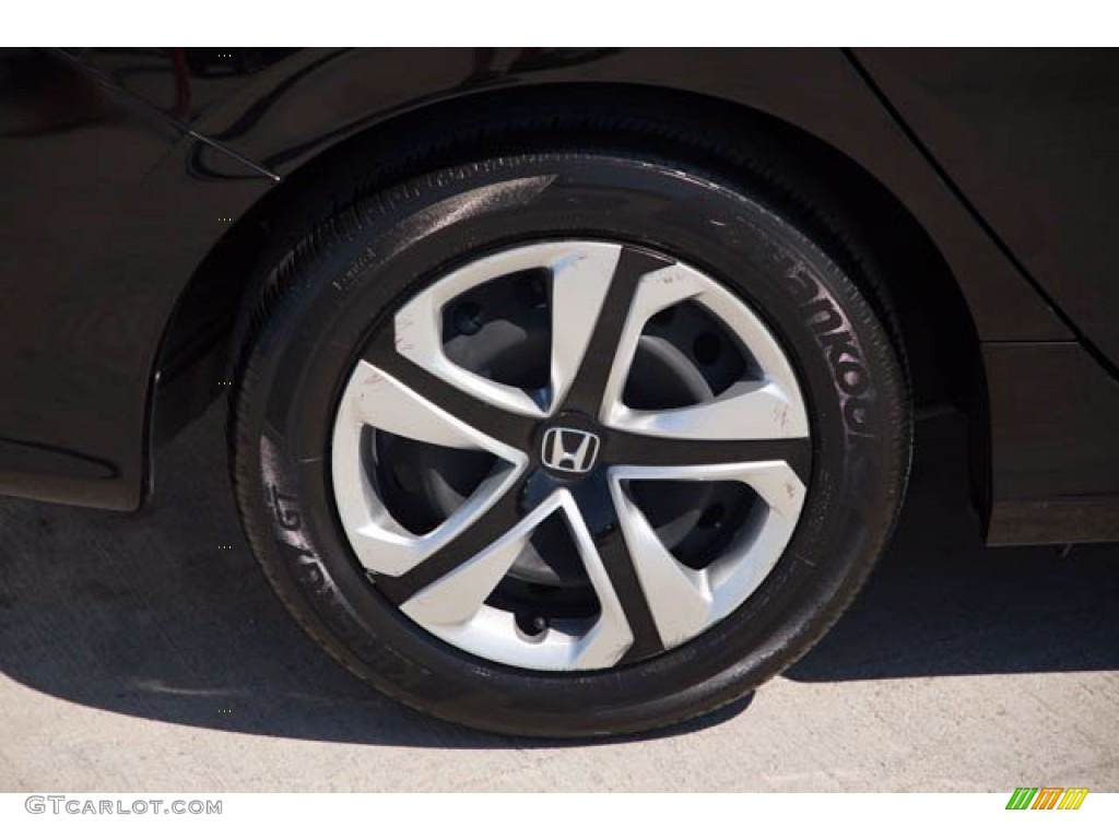 2018 Civic LX Sedan - Crystal Black Pearl / Black photo #35