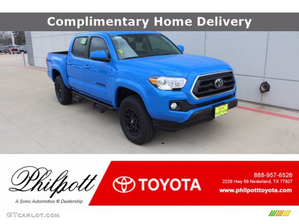 2021 Tacoma SR5 Double Cab - Voodoo Blue / Cement photo #1