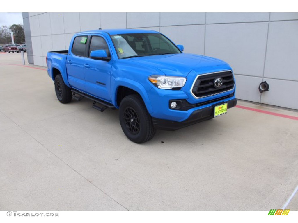 2021 Tacoma SR5 Double Cab - Voodoo Blue / Cement photo #2