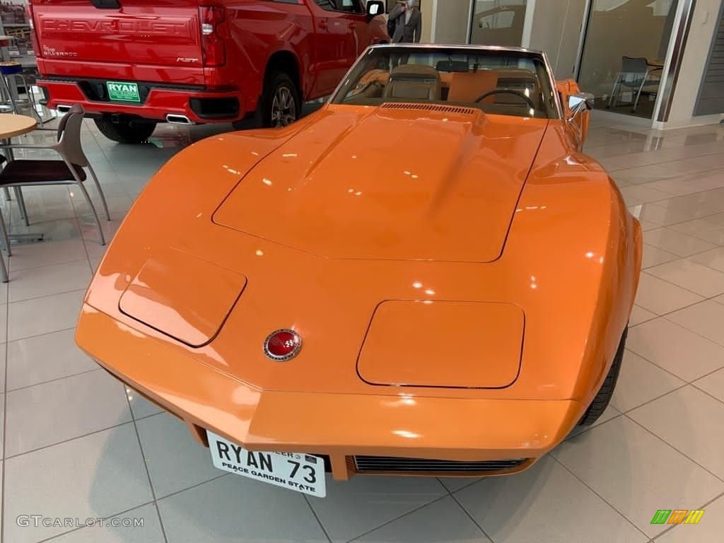 1973 Corvette Coupe - Orange / Dark Saddle photo #2