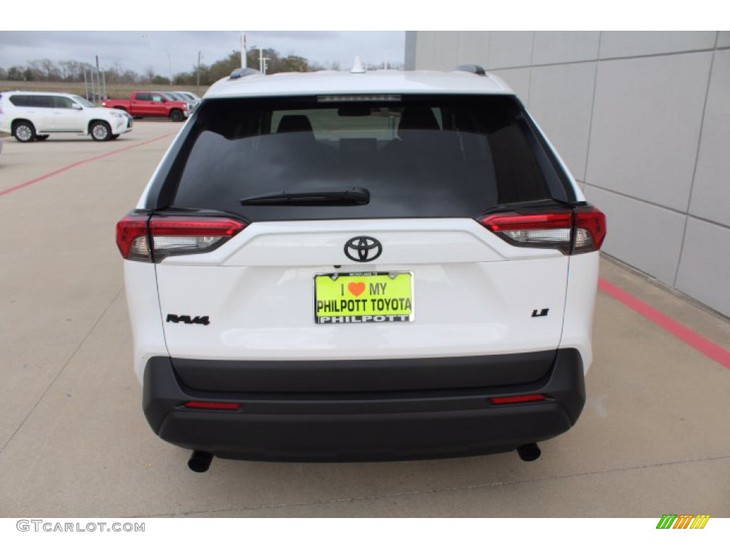 2021 RAV4 LE - Super White / Black photo #7