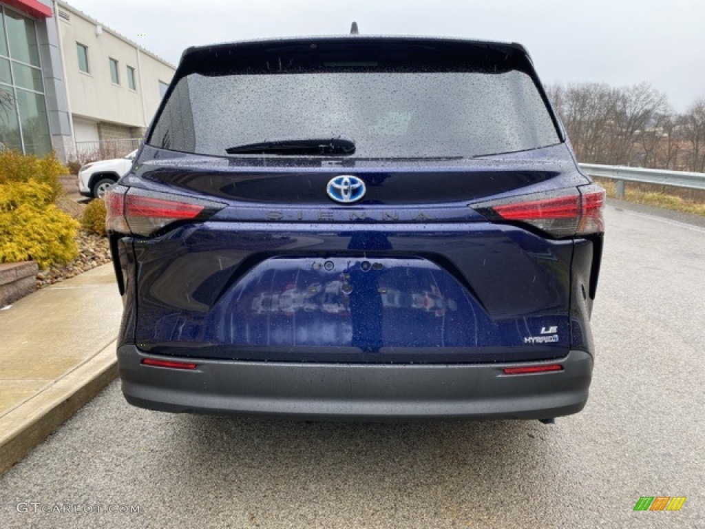2021 Sienna LE Hybrid - Blueprint / Graphite photo #14