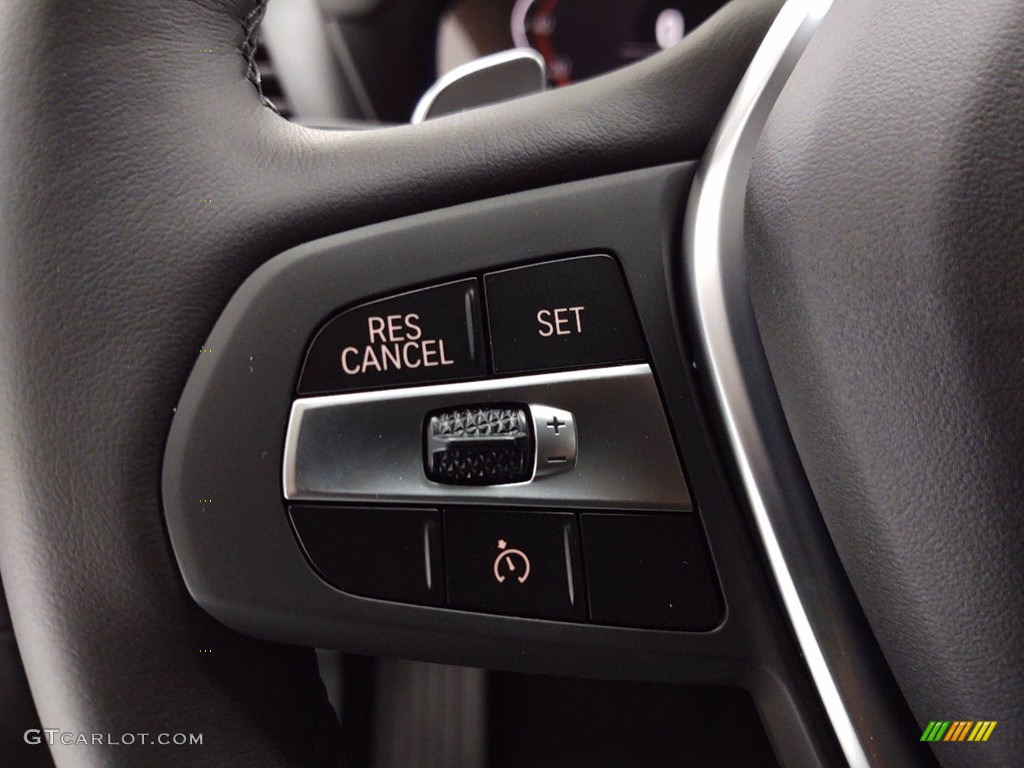 2021 BMW X3 sDrive30i Black Steering Wheel Photo #141348963