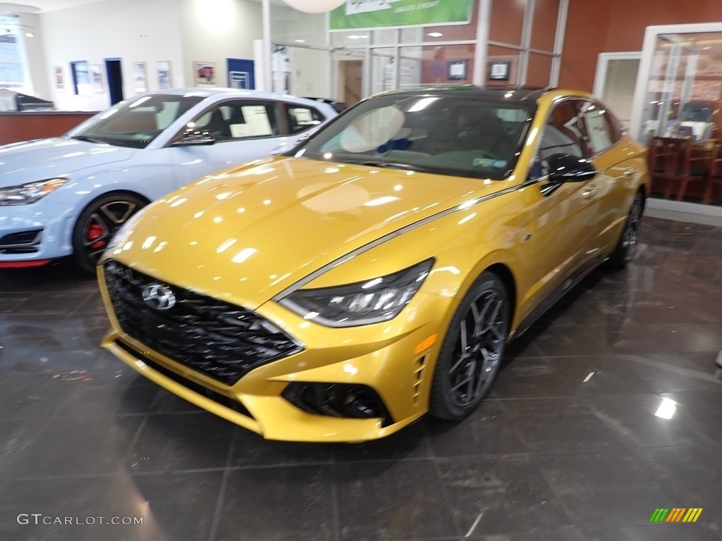 2021 Sonata N Line - Glowing Yellow / Black photo #2