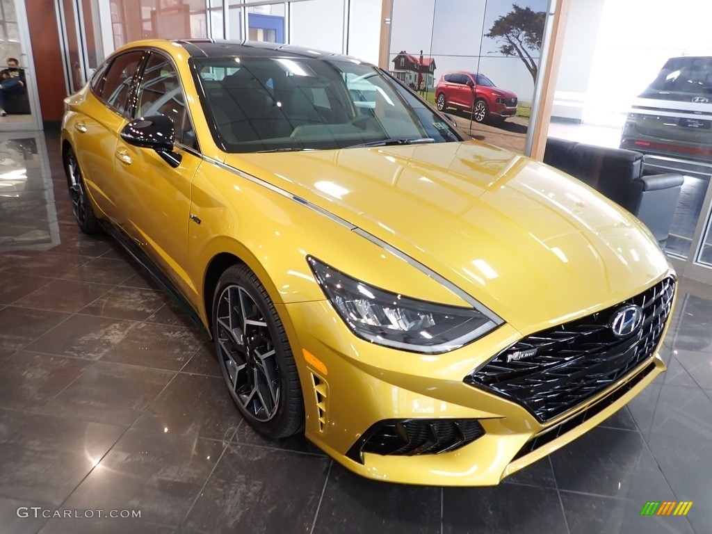 2021 Sonata N Line - Glowing Yellow / Black photo #4