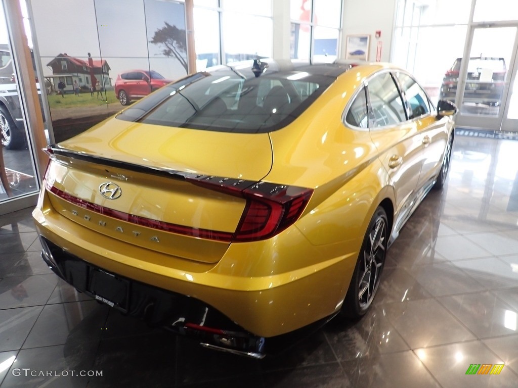 2021 Sonata N Line - Glowing Yellow / Black photo #6