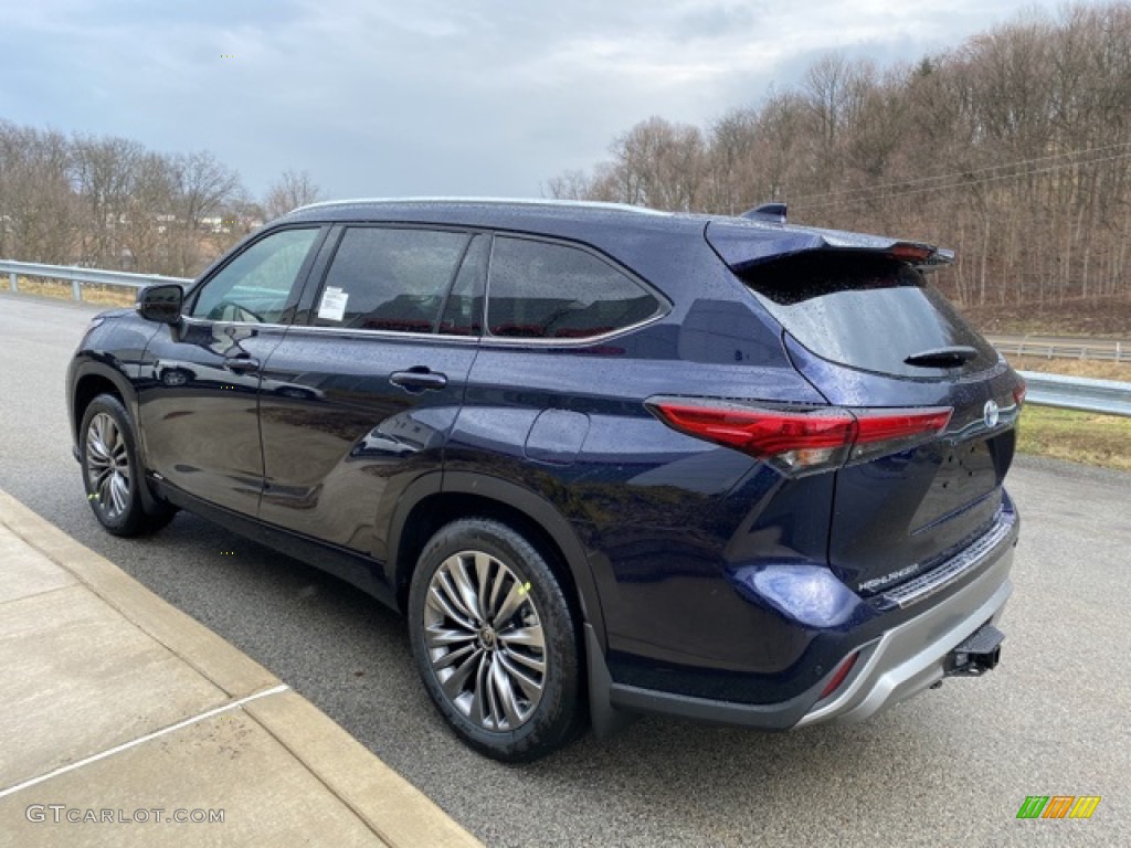 2021 Highlander Hybrid Platinum AWD - Blueprint / Black photo #2