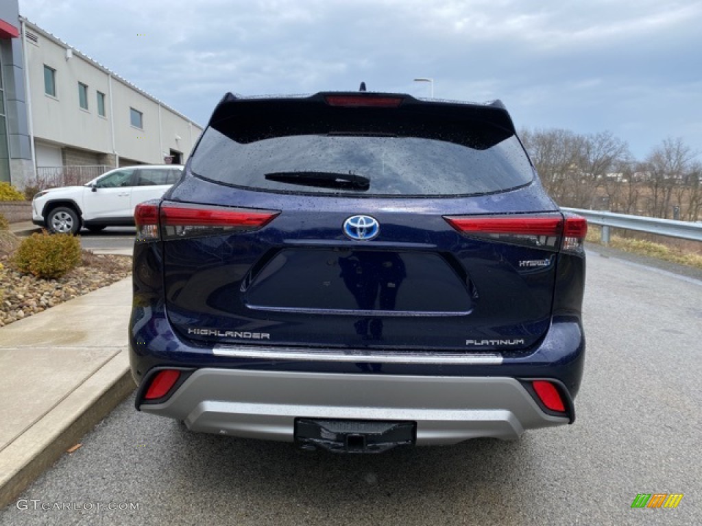 2021 Highlander Hybrid Platinum AWD - Blueprint / Black photo #16