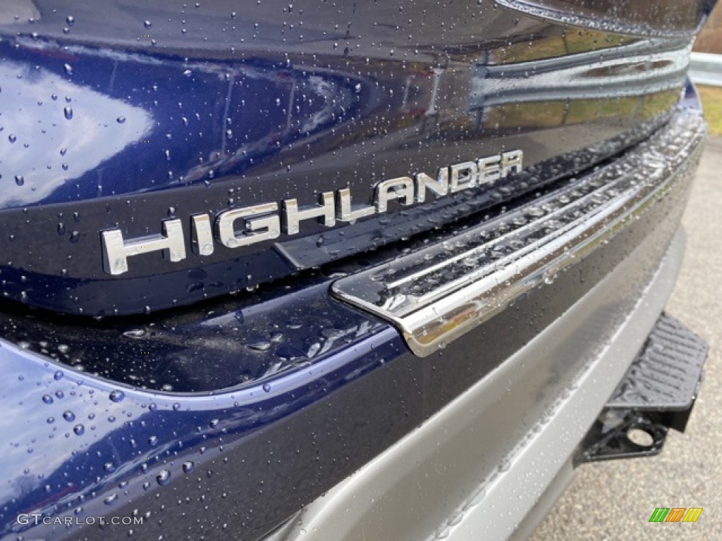 2021 Highlander Hybrid Platinum AWD - Blueprint / Black photo #30