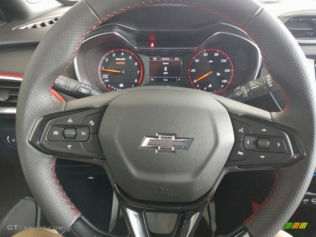 2021 Chevrolet Trailblazer RS Jet Black Steering Wheel Photo #141350835