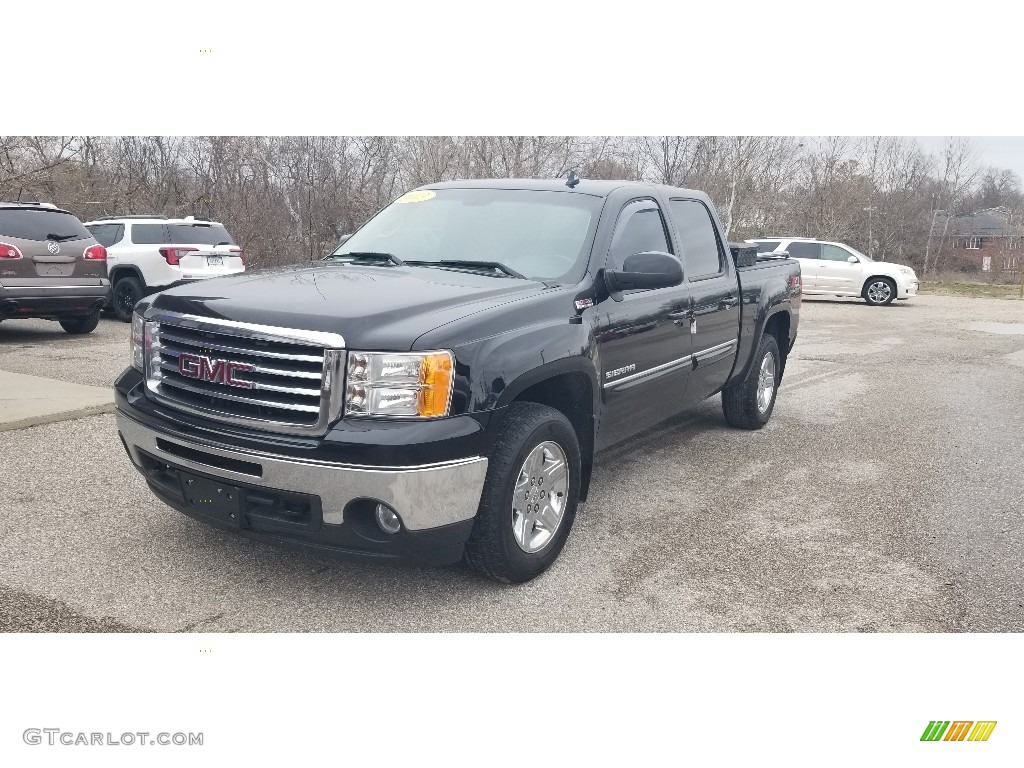 2013 Sierra 1500 SLT Crew Cab 4x4 - Onyx Black / Ebony photo #1