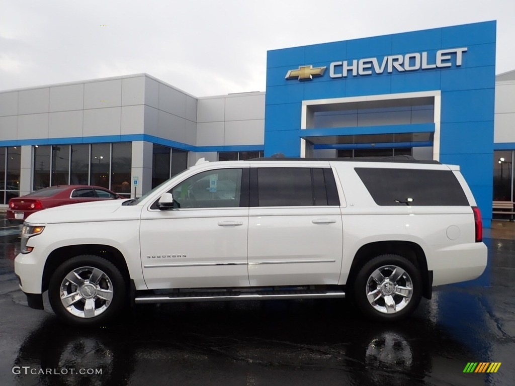 2017 Suburban LT 4WD - Iridescent Pearl Tricoat / Cocoa/Dune photo #3