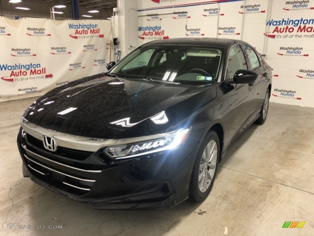 2021 Accord LX - Crystal Black Pearl / Black photo #3
