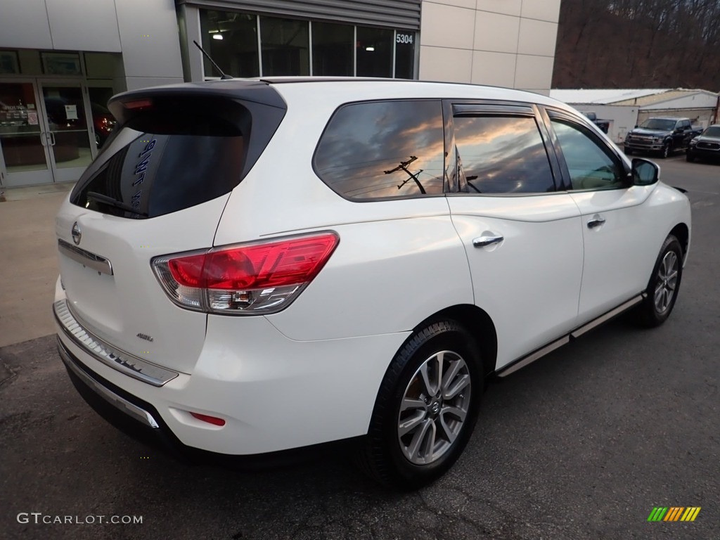 2014 Pathfinder S AWD - Moonlight White / Almond photo #2