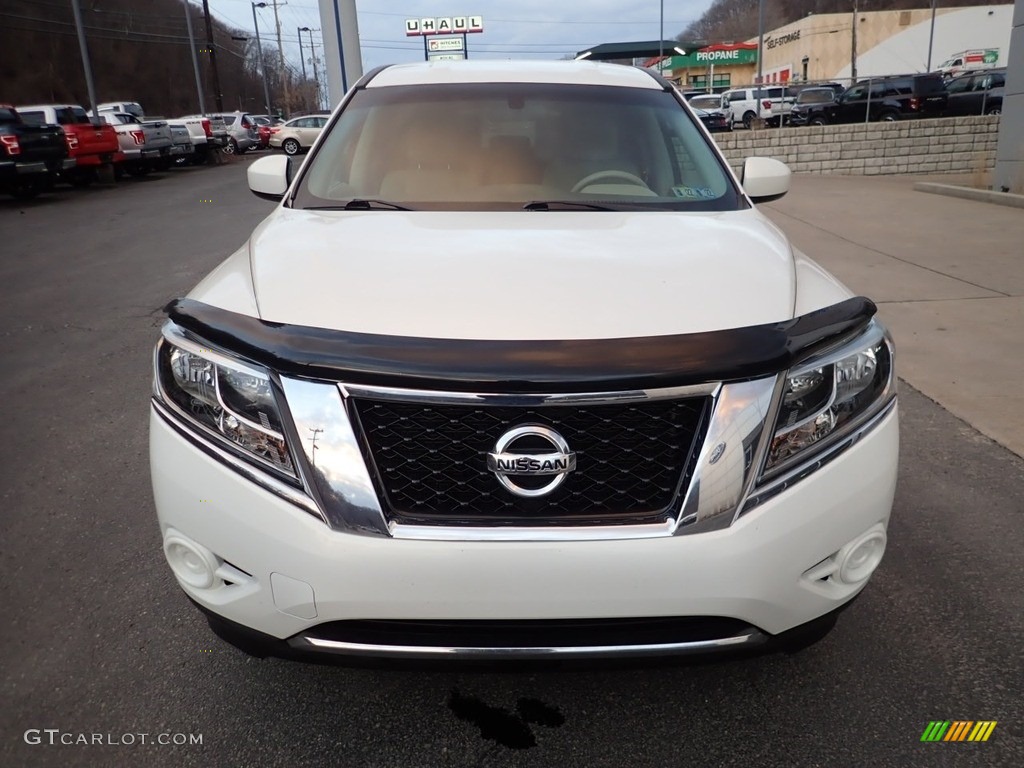 2014 Pathfinder S AWD - Moonlight White / Almond photo #8