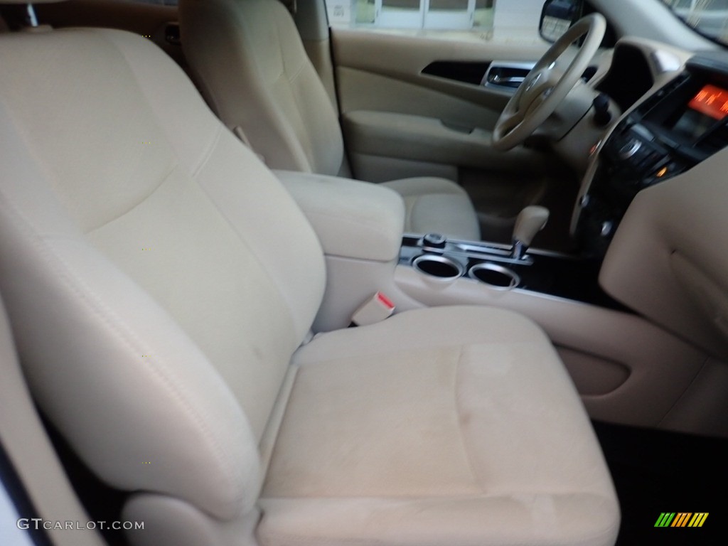2014 Pathfinder S AWD - Moonlight White / Almond photo #11