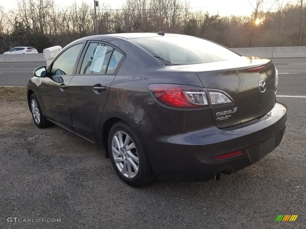2012 MAZDA3 i Grand Touring 4 Door - Graphite Mica / Black photo #4