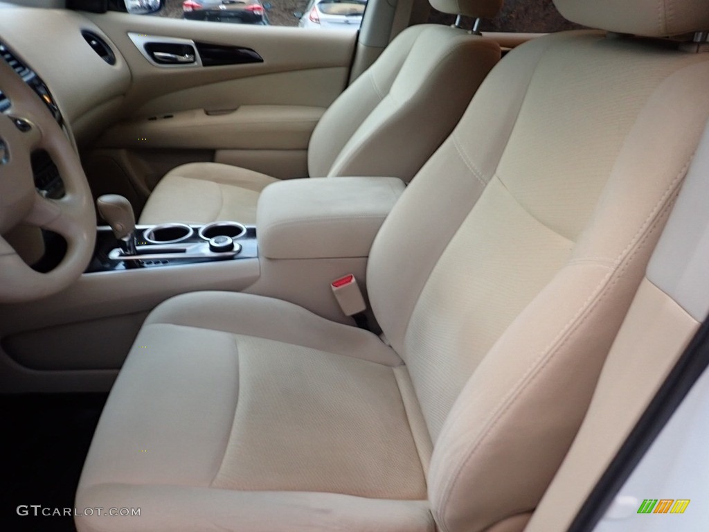 2014 Pathfinder S AWD - Moonlight White / Almond photo #16