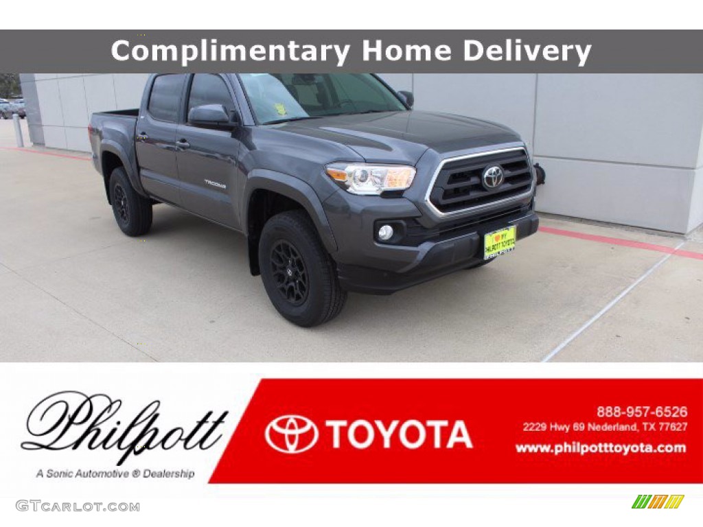 2021 Tacoma SR5 Double Cab - Magnetic Gray Metallic / Cement photo #1