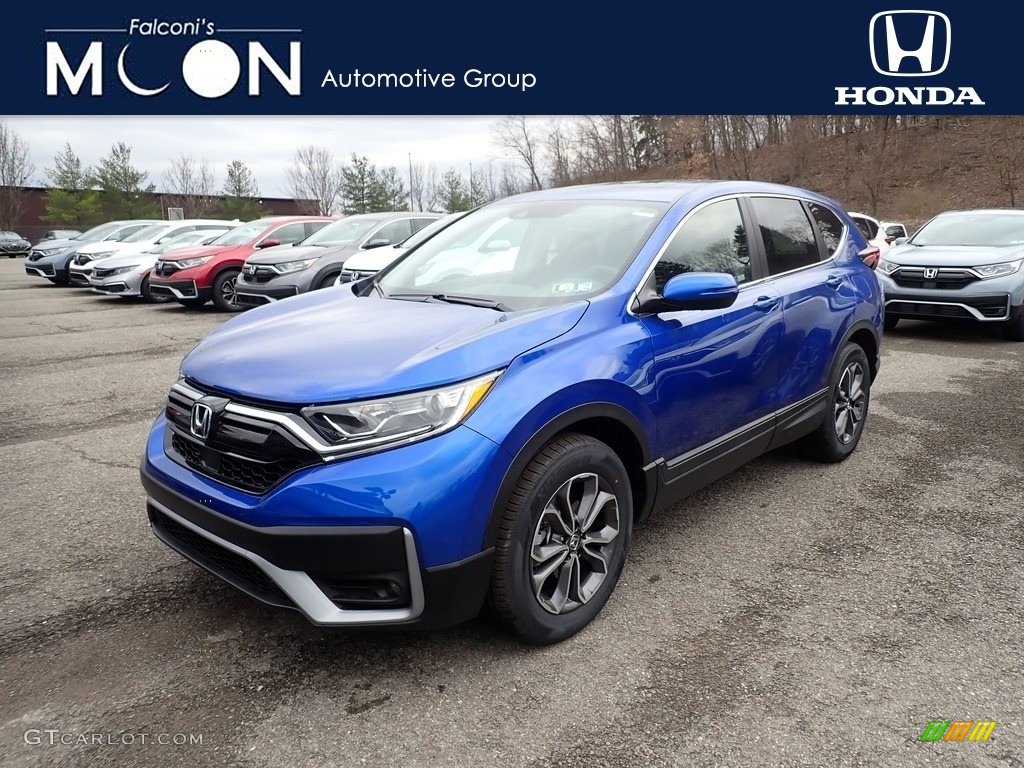2021 CR-V EX AWD - Aegean Blue Metallic / Black photo #1