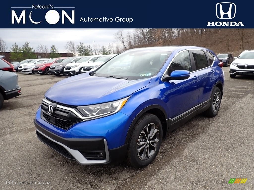 2021 CR-V EX-L AWD - Aegean Blue Metallic / Black photo #1