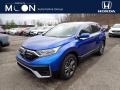 Aegean Blue Metallic 2021 Honda CR-V EX-L AWD