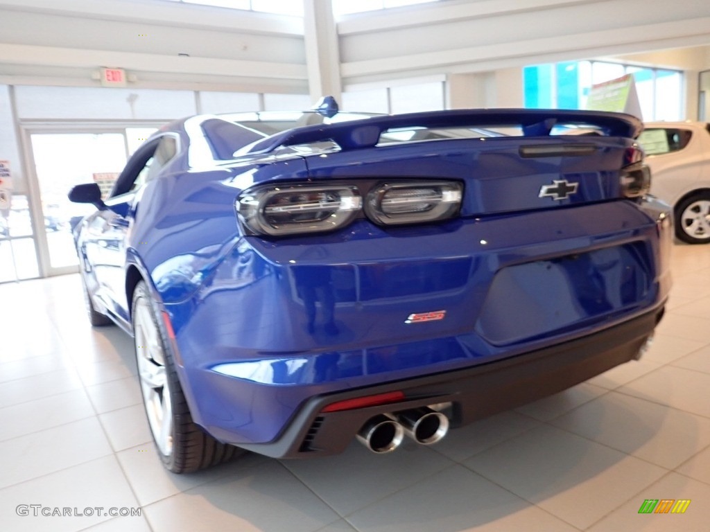 2020 Camaro SS Coupe - Riverside Blue Metallic / Jet Black photo #7
