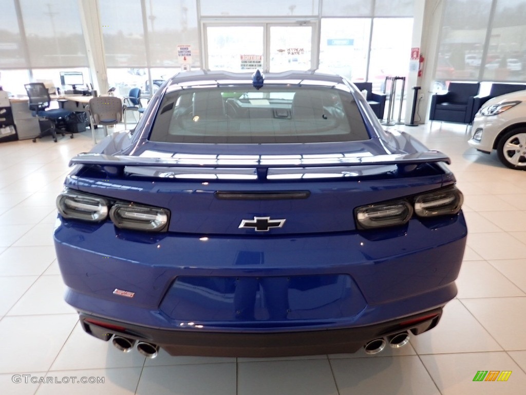 2020 Camaro SS Coupe - Riverside Blue Metallic / Jet Black photo #8