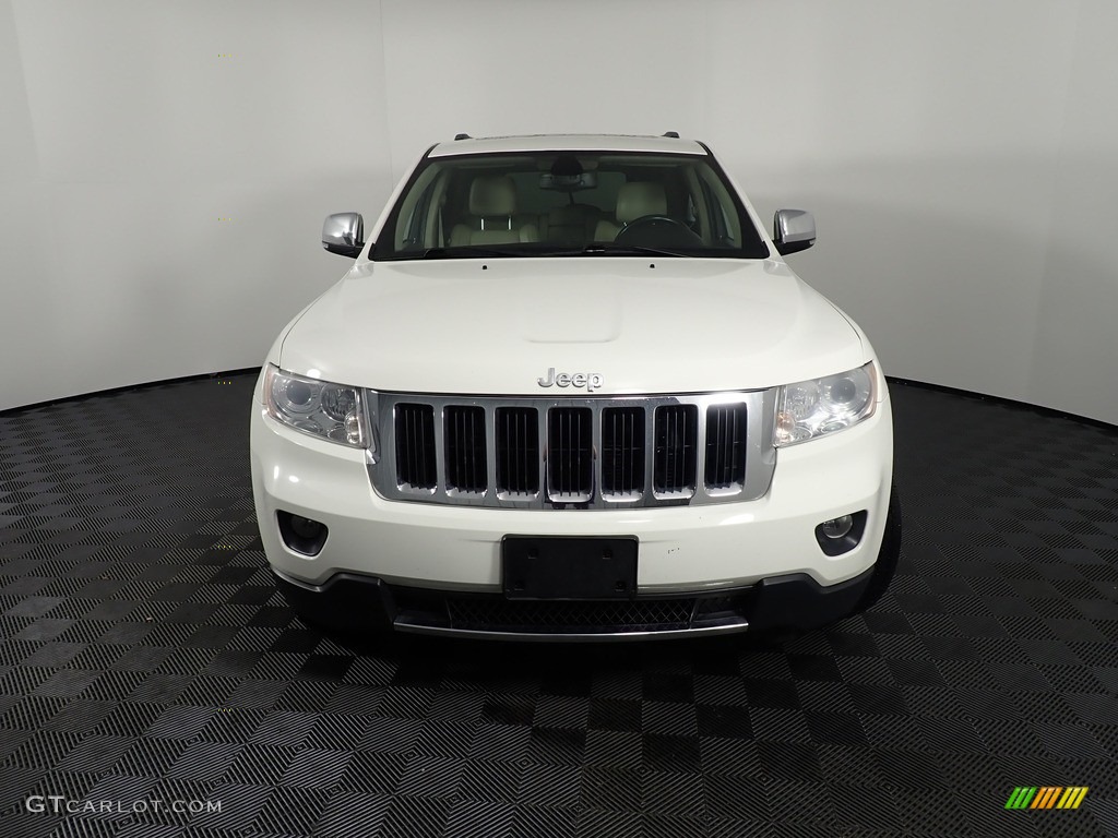 2011 Grand Cherokee Limited 4x4 - Stone White / Black/Light Frost Beige photo #7