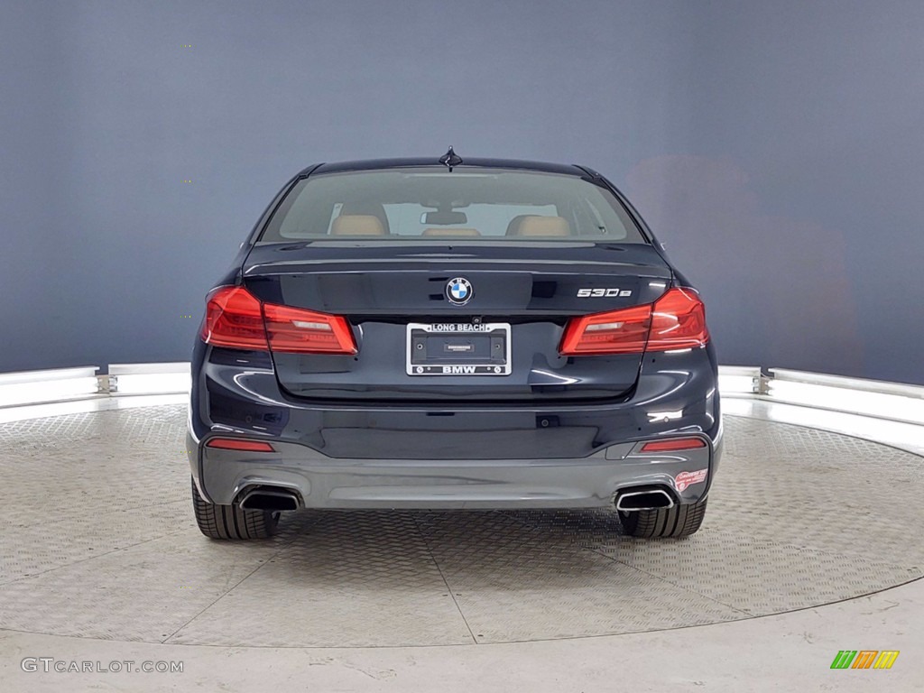 2018 5 Series 530e iPerfomance Sedan - Carbon Black Metallic / Cognac photo #4